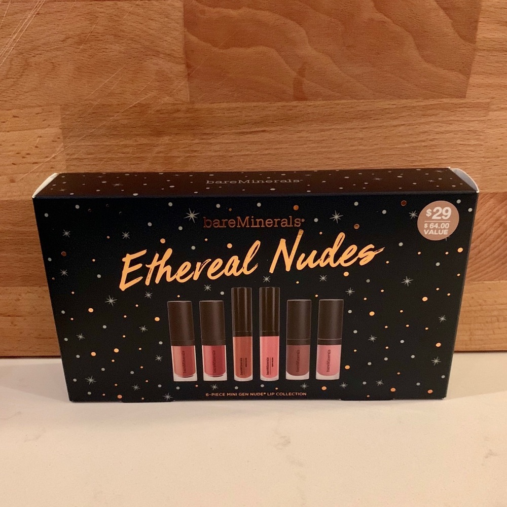 NWT BareMinerals Ethereal Nudes Lip Collection